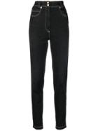 Versace High-waisted Slim Jeans - Black