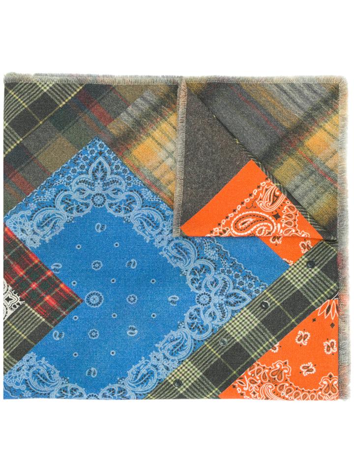 Pierre-louis Mascia Patch-work Embroidered Scarf - Multicolour