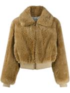 Yves Salomon Meteo Flap Collar Jacket - Neutrals