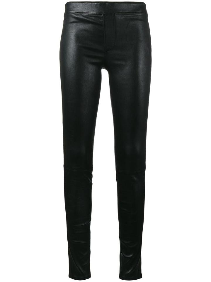 Helmut Lang Leather Trousers, Women's, Size: 6, Black, Lamb Skin/cotton