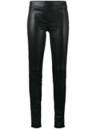 Helmut Lang Leather Trousers, Women's, Size: 6, Black, Lamb Skin/cotton