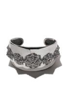 Natural Instinct Flower Cuff - Silver