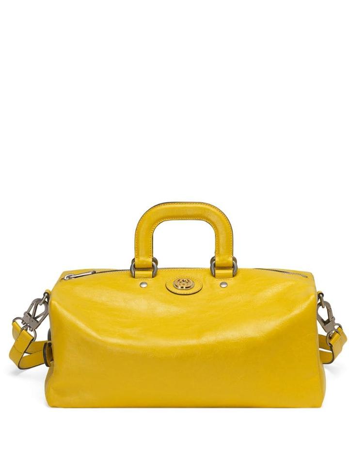 Gucci Soft Leather Backpack - Yellow