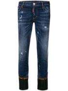 Dsquared2 Runway Flared Cropped Jeans - Blue