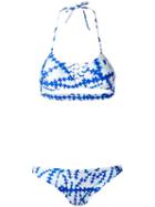 Sub Printed Bikini Set, Women's, Size: G, White, Spandex/elastane/polyamide