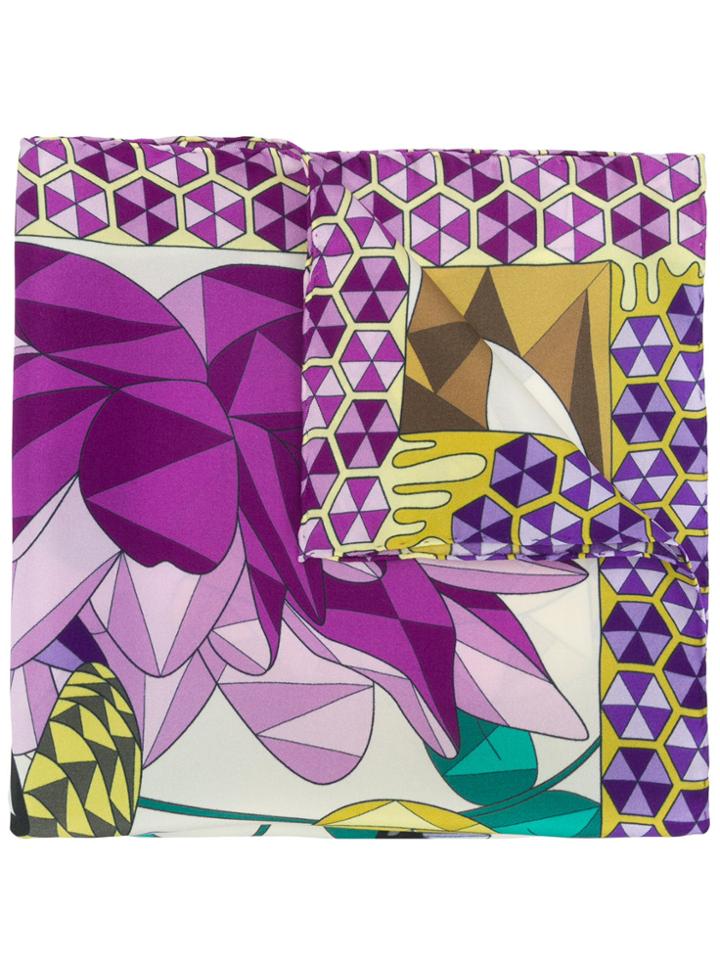Cha Val Milano Printed Neckerchief - Multicolour