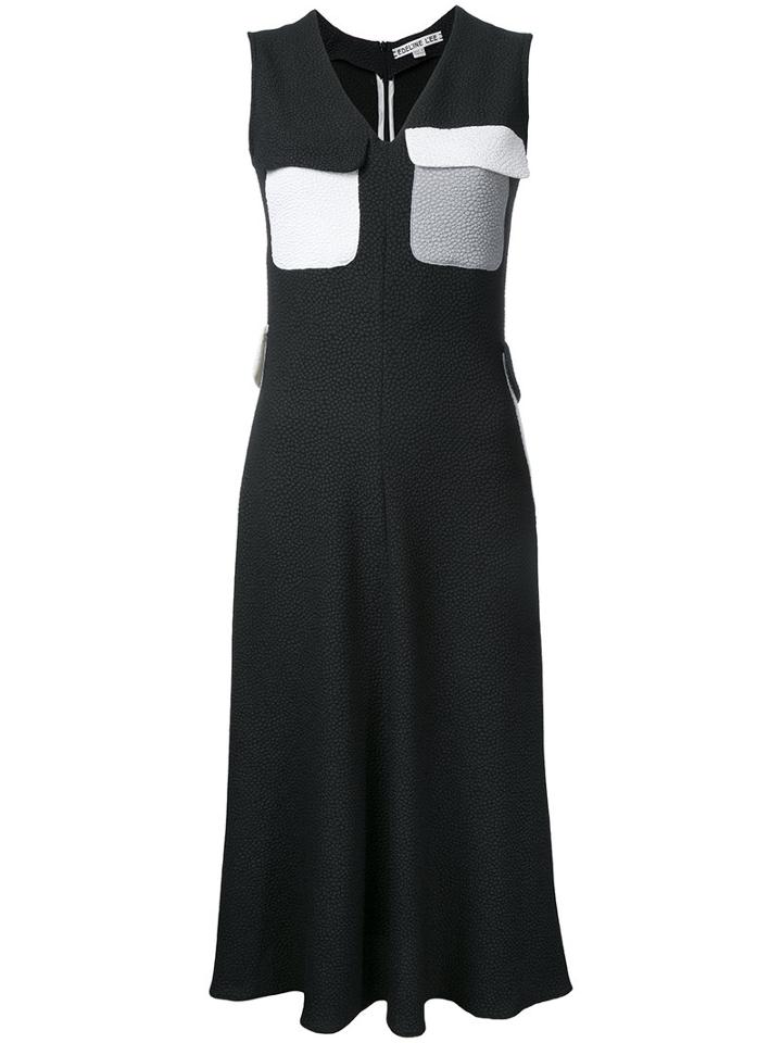 Edeline Lee Ocean Park Dress, Women's, Size: 8, Black, Polyester/spandex/elastane