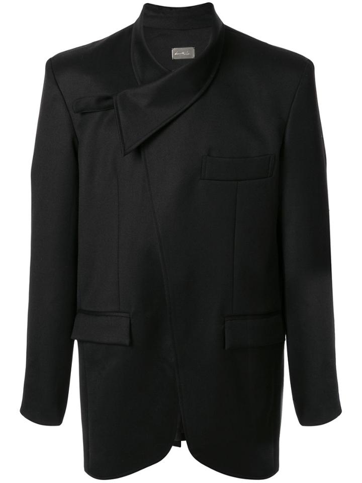 Necessity Sense Koto Wrap-front Blazer - Black