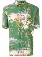 Gitman Vintage Aloha Print Camp Shirt - Green