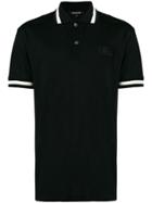 Roberto Cavalli Heraldic Logo Polo Shirt - Black