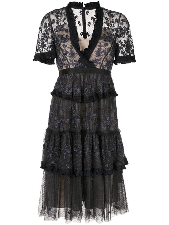 Needle & Thread Fortuny Lace Dress - Blue