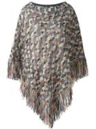 Missoni Tassel Ends Knit Poncho, Women's, Wool/acrylic