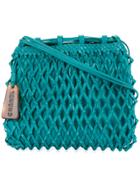 Chanel Vintage Braid Cc Shoulder Bag - Blue