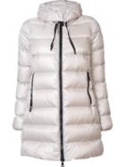 Moncler - 'suyen' Padded Coat - Women - Feather Down/polyamide/goose Down - 00, Nude/neutrals, Feather Down/polyamide/goose Down