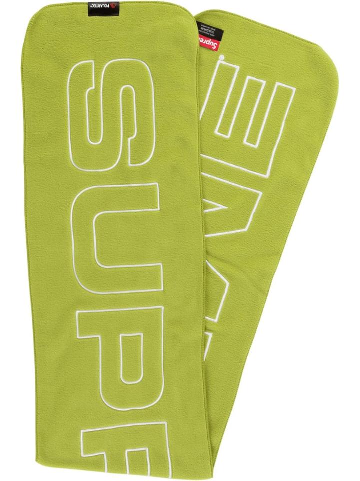 Supreme Polartec Logo Scarf - Yellow