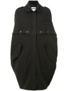Moschino - Oversized Trench - Women - Polyamide/viscose/virgin Wool - 40, Brown, Polyamide/viscose/virgin Wool
