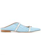 Malone Souliers Pointed Toe Mules - Blue