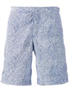 Orlebar Brown 'seersucker' Swim Shorts, Men's, Size: 33, Blue, Polyester
