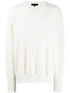 Ann Demeulemeester Oversized Round Neck Sweater - White