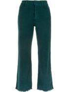 Egrey Flared Trousers - Green