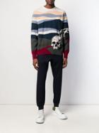 Alexander Mcqueen Intarsia Knit Skull Motif Jumper - Neutrals