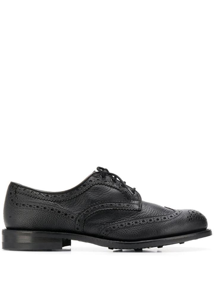 Trickers Dainite Sole Derby Shoes - Black