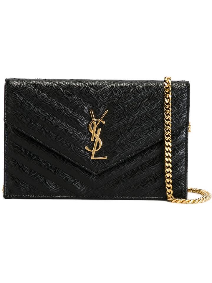Saint Laurent Small 'monogram' Shoulder Bag, Women's, Black