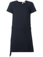 No21 Embellished Detail Shift Dress, Women's, Size: 44, Black, Viscose/cupro/glass/metallic Fibre