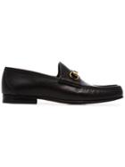 Gucci Black 1953 Horesbit Leather Loafers