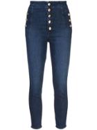 J Brand Natasha Button-up Skinny Jeans - Blue