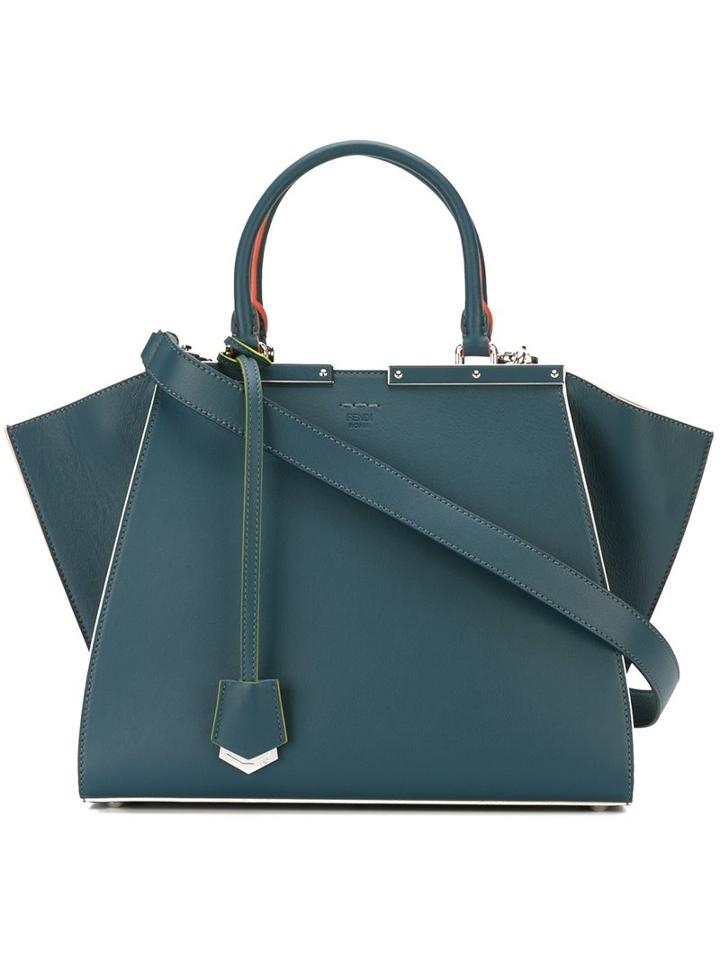 Fendi '3jours' Tote, Women's, Blue, Leather