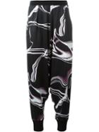 Y-3 Abstract Print Cuffed Trousers