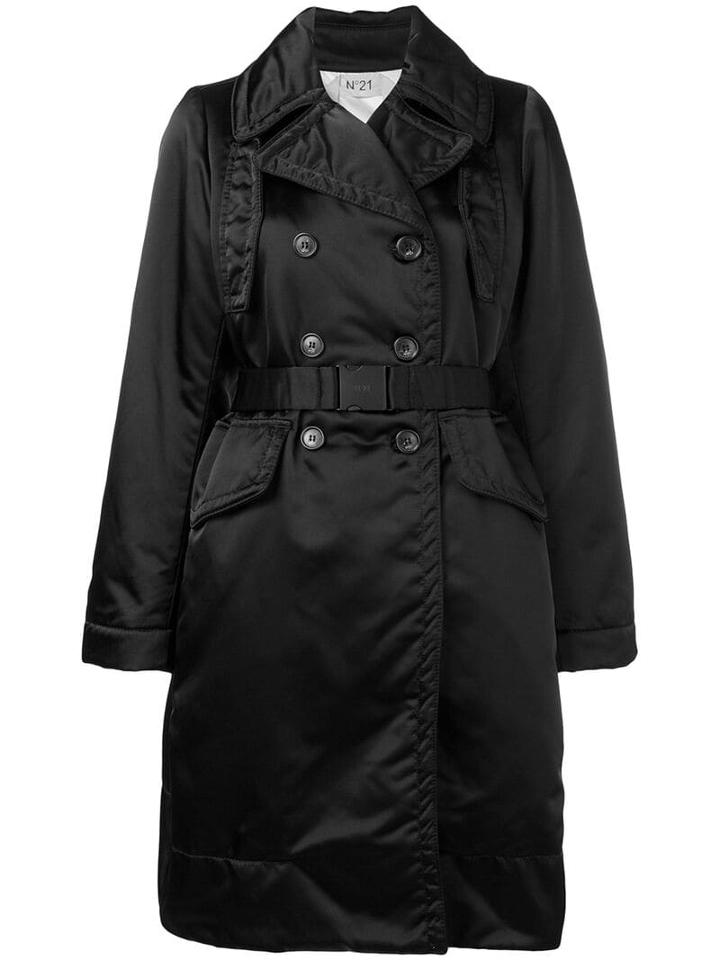 Nº21 Loose Fitted Coat - Black