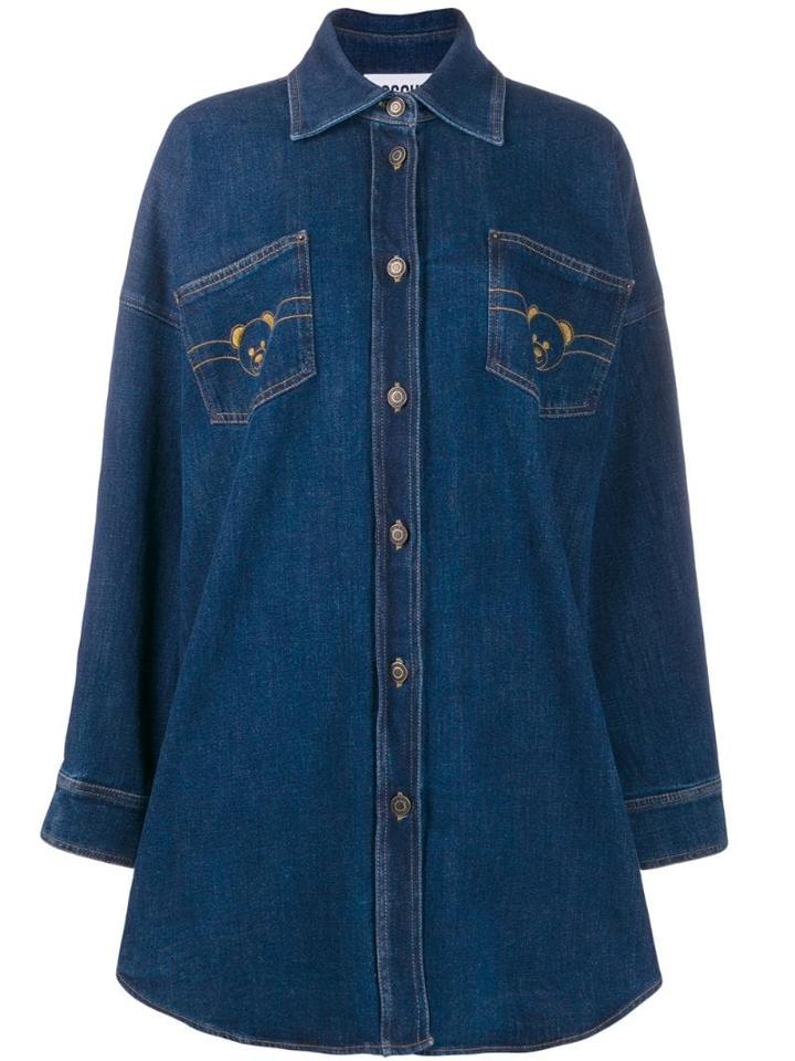 Moschino Denim Shirt Dress - Black