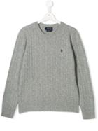 Polo Ralph Lauren Cable Knit Jumper - Grey