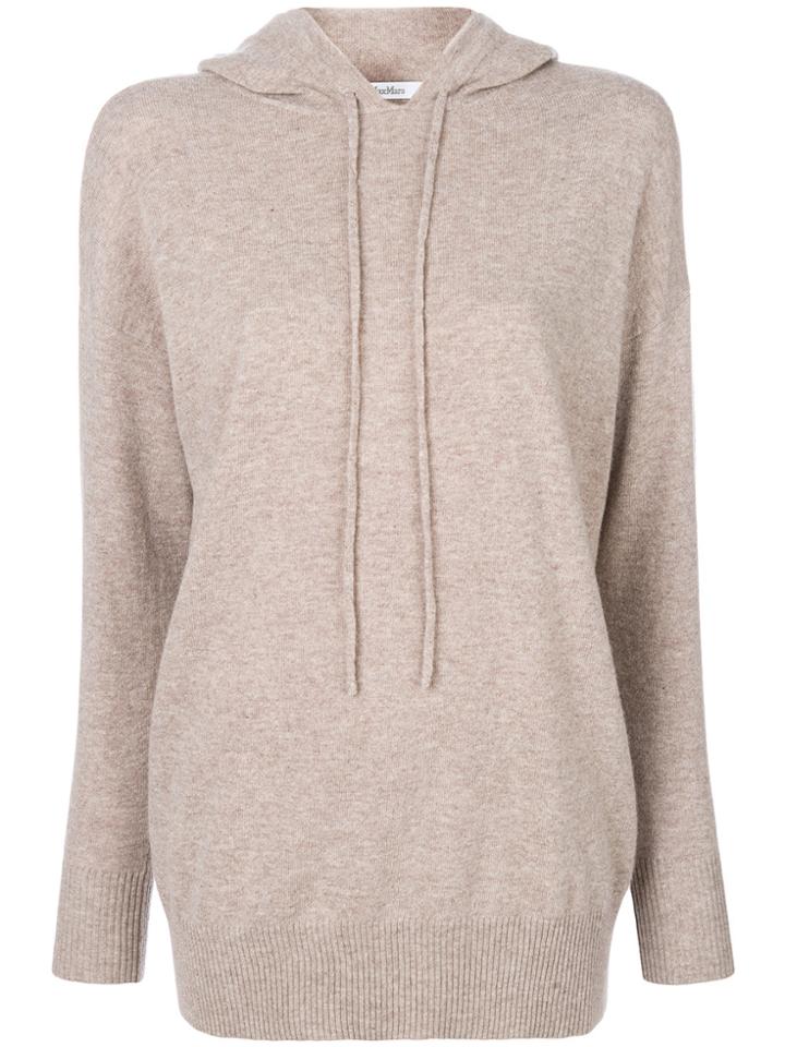 Max Mara Knitted Hoodie - Nude & Neutrals