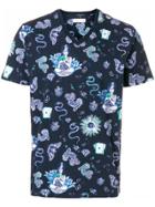 Etro Snake Butterfly Print T-shirt - Blue