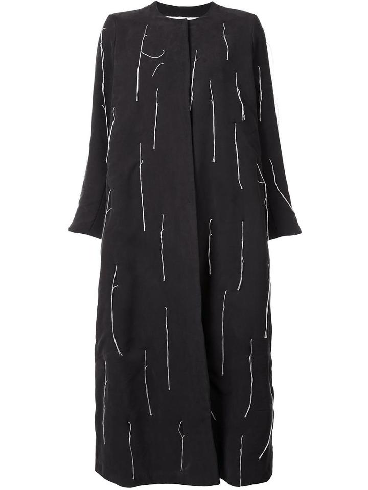Toogood 'the Warden' Coat, Women's, Size: 3, Black, Silk