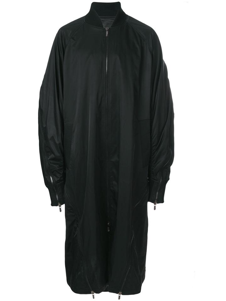 D.gnak Longline Bomber Jacket - Black