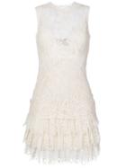 Ermanno Scervino Layered Mini Lace Dress - White
