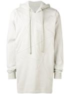 Rick Owens Geometric Panelled Hoodie - Grey