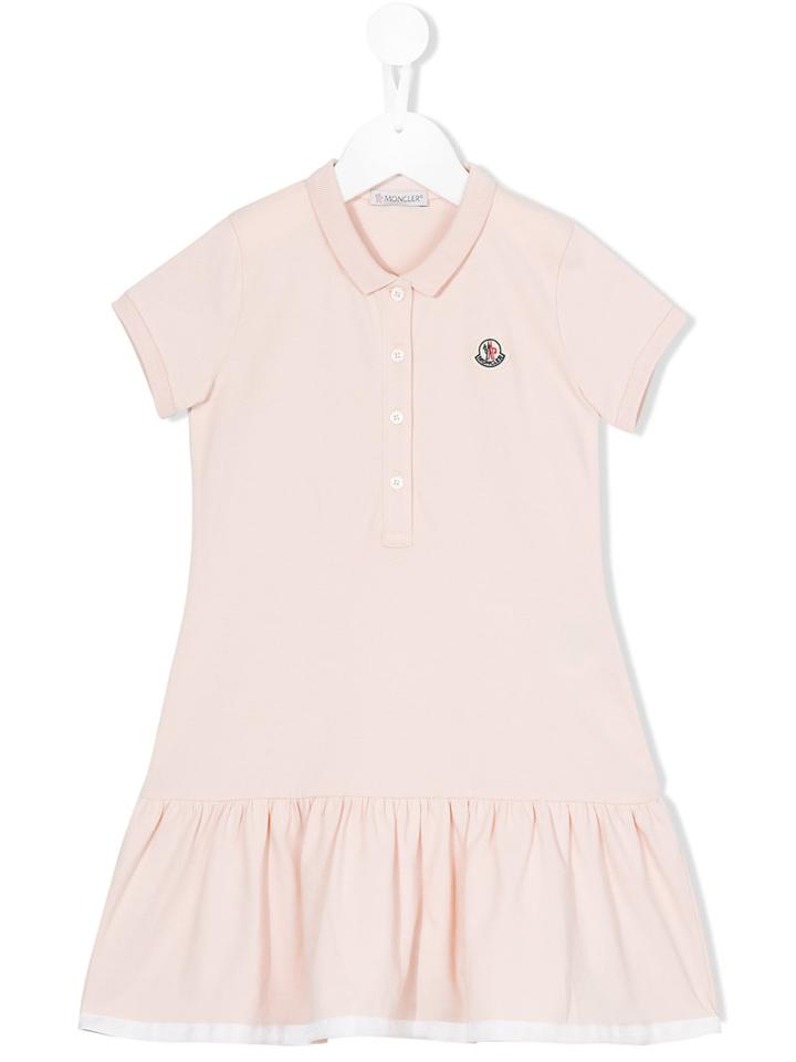 Moncler Kids - Polo Dress - Kids - Cotton/spandex/elastane - 8 Yrs, Pink/purple