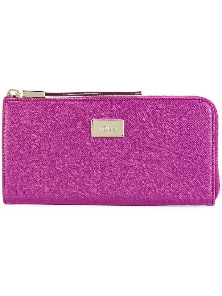 Tod's Logo Zip Purse