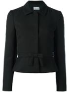 Red Valentino Bow Detail Jacket, Women's, Size: 44, Black, Polyester/acetate/cotton/viscose