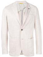 Canali Buttoned Up Jacket - Nude & Neutrals
