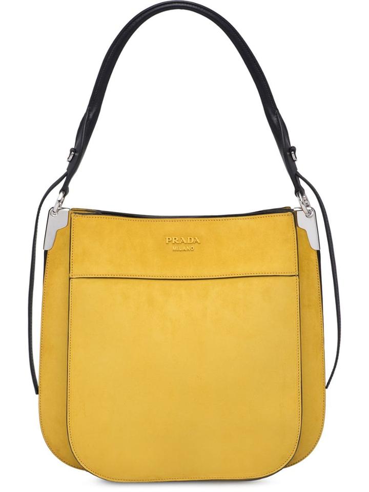 Prada Margit Suede Bag - Yellow