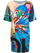 Moschino Fruit Loop Printed T-shirt Dress - Multicolour