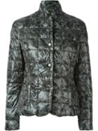Fay Floral Puffer Jacket, Women's, Size: Small, Green, Polyamide/feather Down