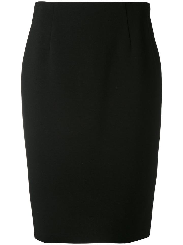 Paule Ka - Straight Skirt - Women - Spandex/elastane/viscose/polyimide - 42, Black, Spandex/elastane/viscose/polyimide