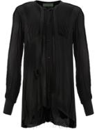 Di Liborio Raw Hem Shirt - Black